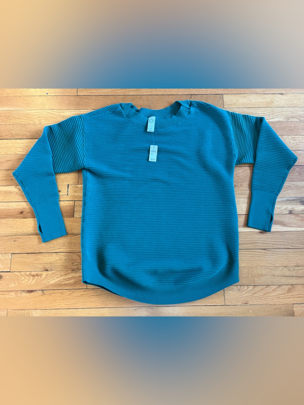 Aerie Offline green Ribbed Knit Sweater